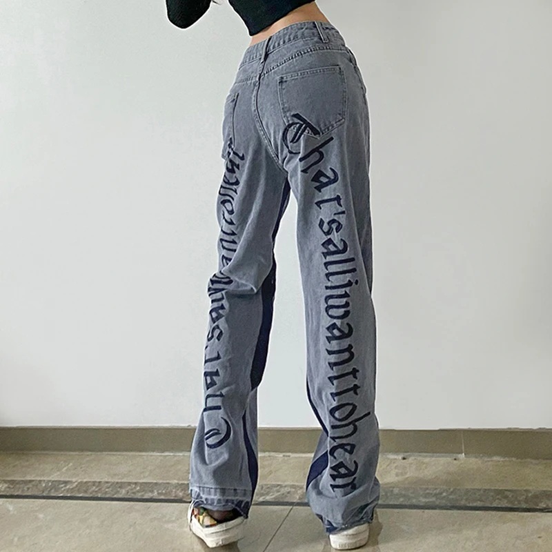Fashion Jeans Female Streetwear Loose High Waist Wide Leg Pants Vintage Washed Letters Embroidery Straight Cowboy Cotton
Fashion Jeans Female Streetwear Loose High Waist Wide Leg Pants Vintage Washed Letters Embroidery Straight Cowboy Cotton
