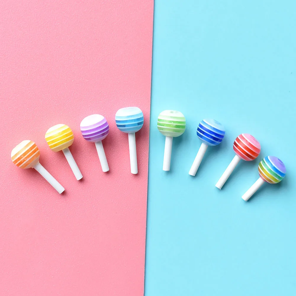 100Pcs Lollipop Shaped Charms For Acrylic Nails 12x6mm Nail Art Cute Design Decoration Studs Jewelry DIY Nail Art Resin Craft
100Pcs Lollipop Shaped Charms For Acrylic Nails 12x6mm Nail Art Cute Design Decoration Studs Jewelry DIY Nail Art Resin Craft