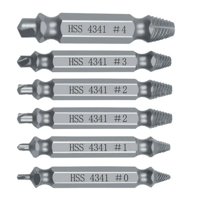 6pcs Screw Extractor Drill Bits Bolt Extractor Set Broken Damaged Bolt Remover Ended Damaged Screw Extractor Speed Out Drill Bit
6pcs Screw Extractor Drill Bits Bolt Extractor Set Broken Damaged Bolt Remover Ended Damaged Screw Extractor Speed Out Drill Bit
