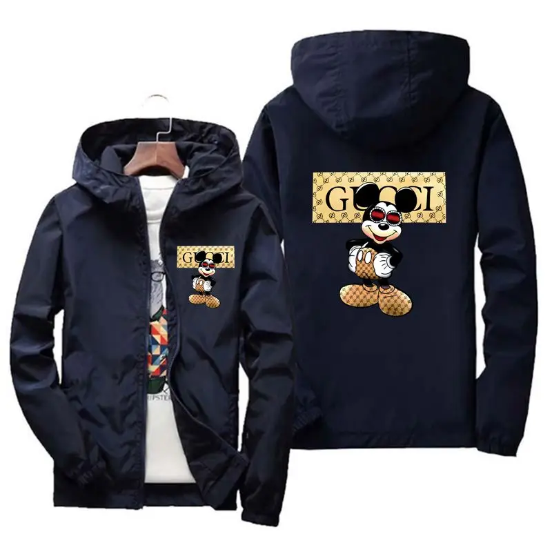 Men's Jacket Spring and Autumn Fashion Mickey Printed Slim Top Men's Casual Baseball Racer Zipper Jacket Men's Large Size
Men's Jacket Spring and Autumn Fashion Mickey Printed Slim Top Men's Casual Baseball Racer Zipper Jacket Men's Large Size