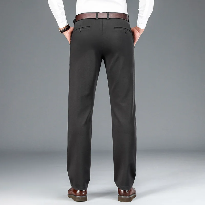 Fall 2020 men's new knitted fabric classic business loose straight leg casual pants high quality fashion stretch trousers brand
Fall 2020 men's new knitted fabric classic business loose straight leg casual pants high quality fashion stretch trousers brand