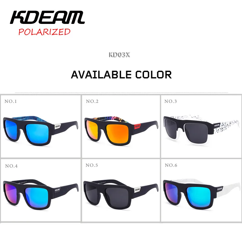 Square Outdoor Colorful Sunglasses European and American Men's Polarized Outdoor Sports Sunglasses Goggle Polarized TAC
Square Outdoor Colorful Sunglasses European and American Men's Polarized Outdoor Sports Sunglasses Goggle Polarized TAC