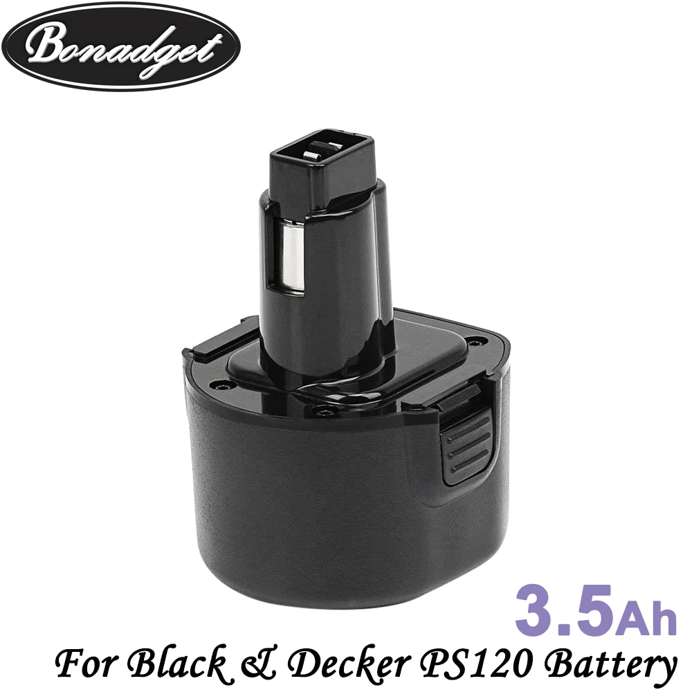 Аккумуляторная Ni MH батарея Bonadget 9 6 в 3500 мАч PS120 для Black & Decker A9242 FSB96 A9251 PS3350 CD9600 PS9600