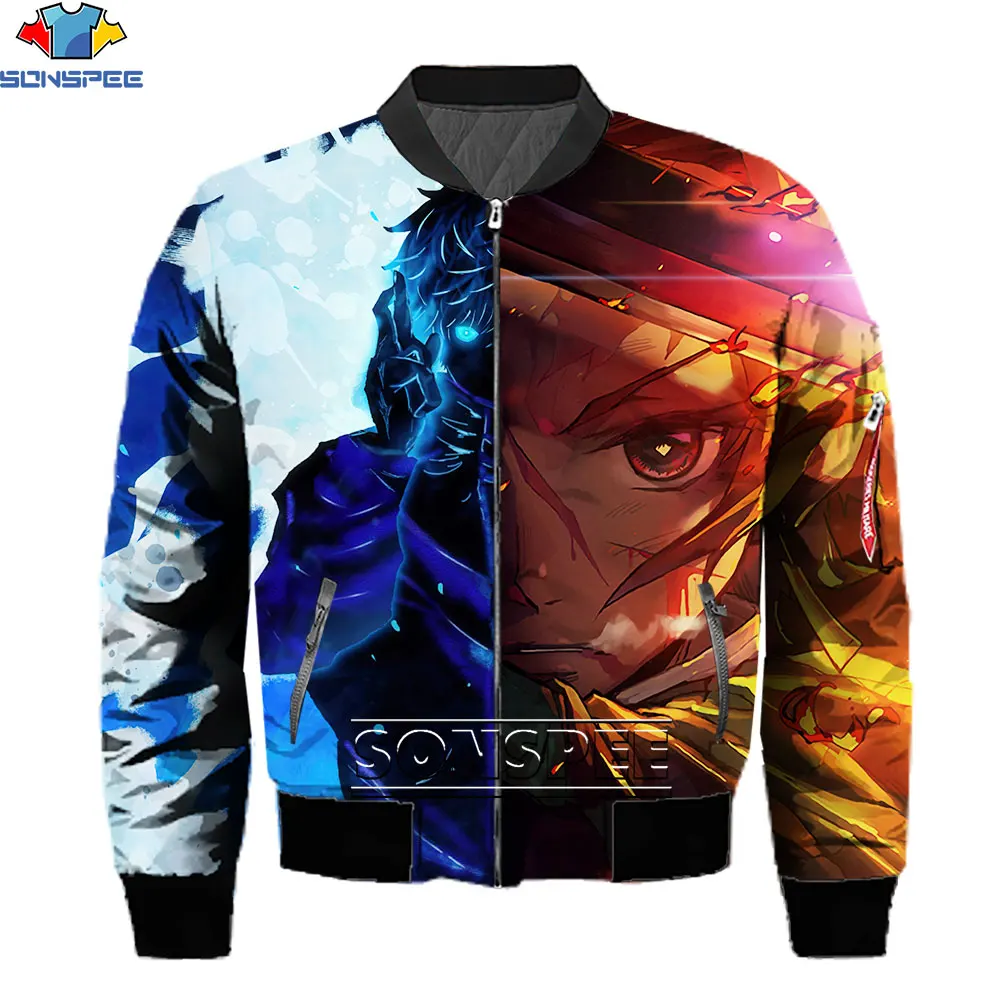 Мужская и Женская куртка SONSPEE, куртка с 3D принтом «возврат и рассекание демонов», стильная зимняя одежда
Мужская и Женская куртка SONSPEE, куртка с 3D принтом «возврат и рассекание демонов», стильная зимняя одежда