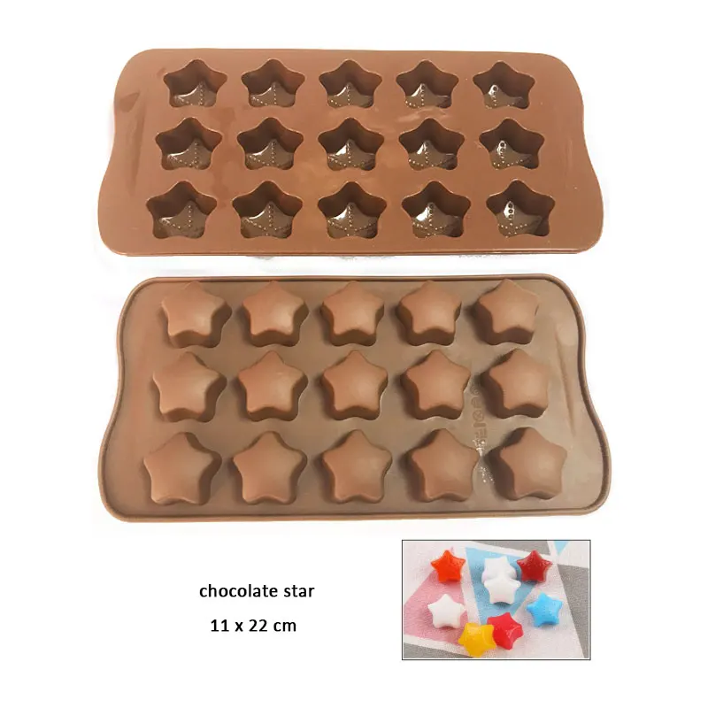 New Silicone Chocolate Star Mold Chocolate Baking Tools 3D Chocolate Molds Christmas Chocolate Candy Mold
New Silicone Chocolate Star Mold Chocolate Baking Tools 3D Chocolate Molds Christmas Chocolate Candy Mold