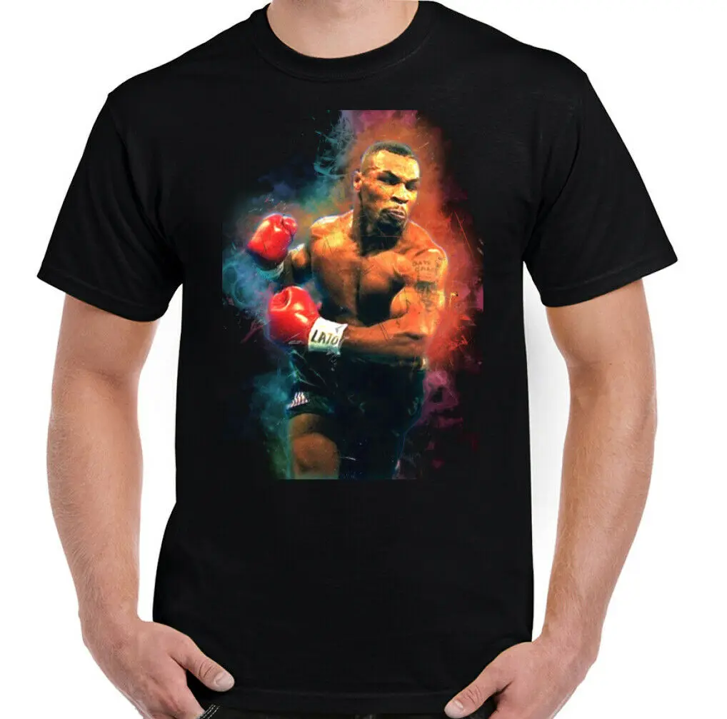 

Футболка Майк Тайсон для бокса фитнеса ММА с круглым вырезом летняя Хлопковая мужская футболка