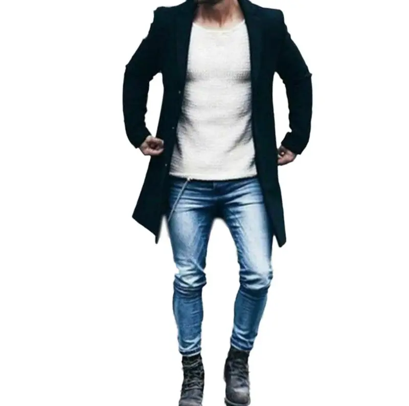 Fashion Men's Winter Wool Coat Trench Coat Warm Overcoat Outwear Long Jacket Top
Fashion Men's Winter Wool Coat Trench Coat Warm Overcoat Outwear Long Jacket Top