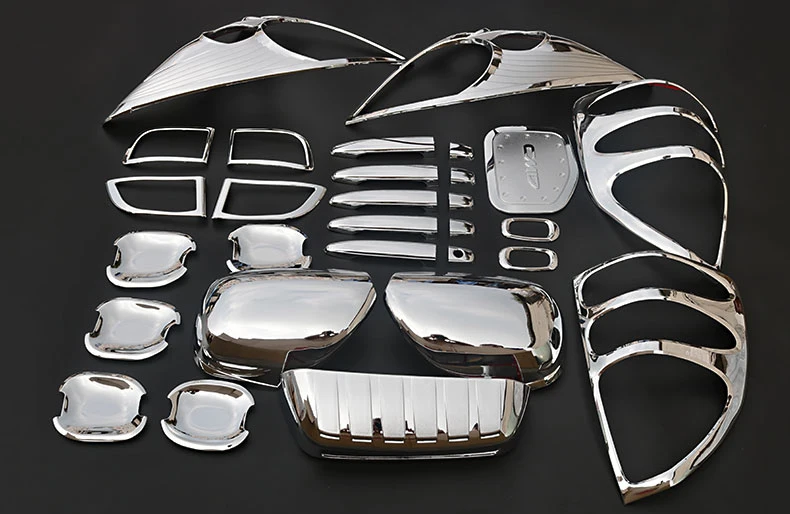 Luxury Chrome ABS 29pcs External Accessories Covers Trim Full Kit Decor For Toyota Prado FJ120 2003-2009 Car Styling
Luxury Chrome ABS 29pcs External Accessories Covers Trim Full Kit Decor For Toyota Prado FJ120 2003-2009 Car Styling