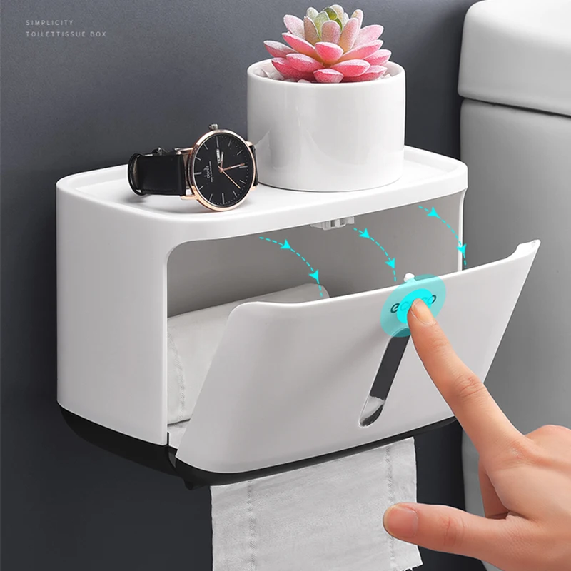 Waterproof Toilet Paper Holder Creative Plastic Bathroom Tissue Tray Roll Tube Storage Box Wall Mounted Kitchen
Waterproof Toilet Paper Holder Creative Plastic Bathroom Tissue Tray Roll Tube Storage Box Wall Mounted Kitchen