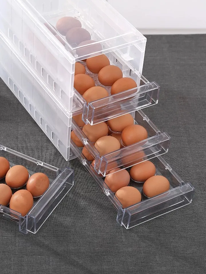 24 Grids Household Double Layer Drawer Egg Storage Box Kitchen Refrigerator Anti-Collision Tray Container Accessories Supplies
24 Grids Household Double Layer Drawer Egg Storage Box Kitchen Refrigerator Anti-Collision Tray Container Accessories Supplies