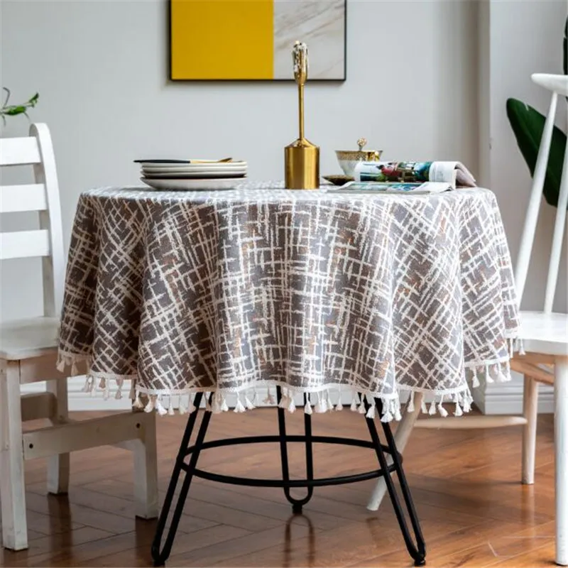 Linen Table Cloth Round Tablecloth Dining Table Cloths Desk Cover for Table Decoration
Linen Table Cloth Round Tablecloth Dining Table Cloths Desk Cover for Table Decoration
