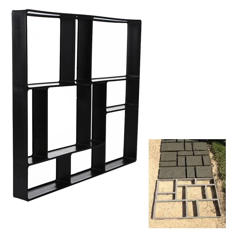 Plastic Black DIY Concrete Molds Pavement Mold Riginality Beautiful Garden Decorate Path Maker Mold Cement Brick Molds Practic
Plastic Black DIY Concrete Molds Pavement Mold Riginality Beautiful Garden Decorate Path Maker Mold Cement Brick Molds Practic