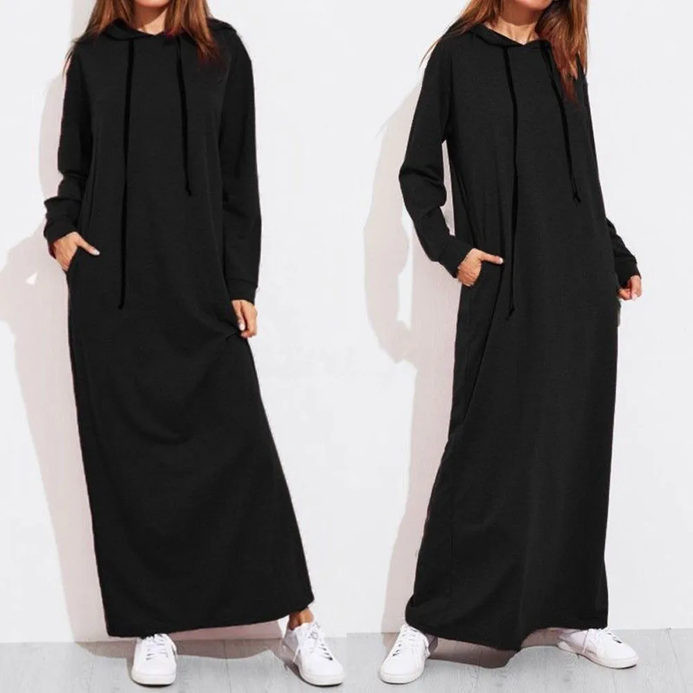 Women Maxi Dress Hoodies Dress Winter Warm Long Sleeve Hooded Casual Hoodies Long Sweatshirt Dresses Vestidos плае женское
Women Maxi Dress Hoodies Dress Winter Warm Long Sleeve Hooded Casual Hoodies Long Sweatshirt Dresses Vestidos плае женское