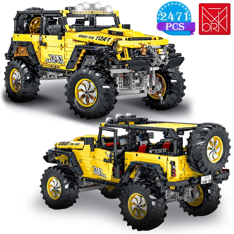 High-tech Creation Yellow Off-road Jeep Racing Model Children's Bricks Assembly Education DIY Building Blocks Toys Boys Gifts
High-tech Creation Yellow Off-road Jeep Racing Model Children's Bricks Assembly Education DIY Building Blocks Toys Boys Gifts