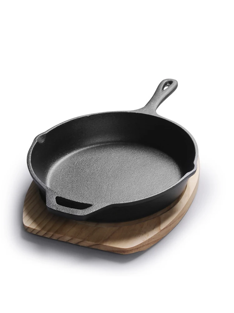 14/16/20cm Cast Iron Frying Pan Uncoated Non-Stick Skillet Seasoned Pan with Wooden Tray Cookware Fryer Kitchen Appliance New
14/16/20cm Cast Iron Frying Pan Uncoated Non-Stick Skillet Seasoned Pan with Wooden Tray Cookware Fryer Kitchen Appliance New