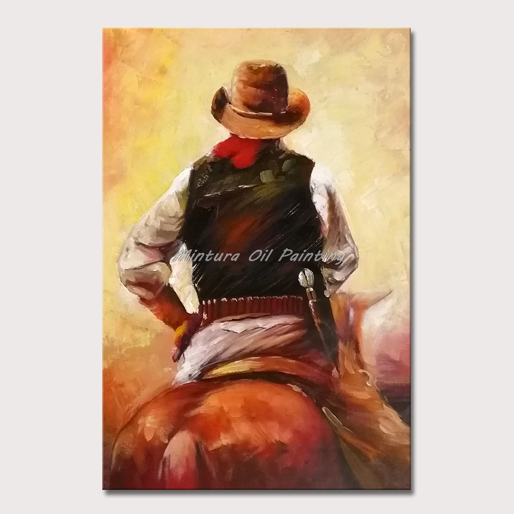 Mintura Wall Picture for Living Room Oil Paintings on Canvas Hand Painted The Cowboy on Horseback Hotel Decor Wall Art No Frame
Mintura Wall Picture for Living Room Oil Paintings on Canvas Hand Painted The Cowboy on Horseback Hotel Decor Wall Art No Frame