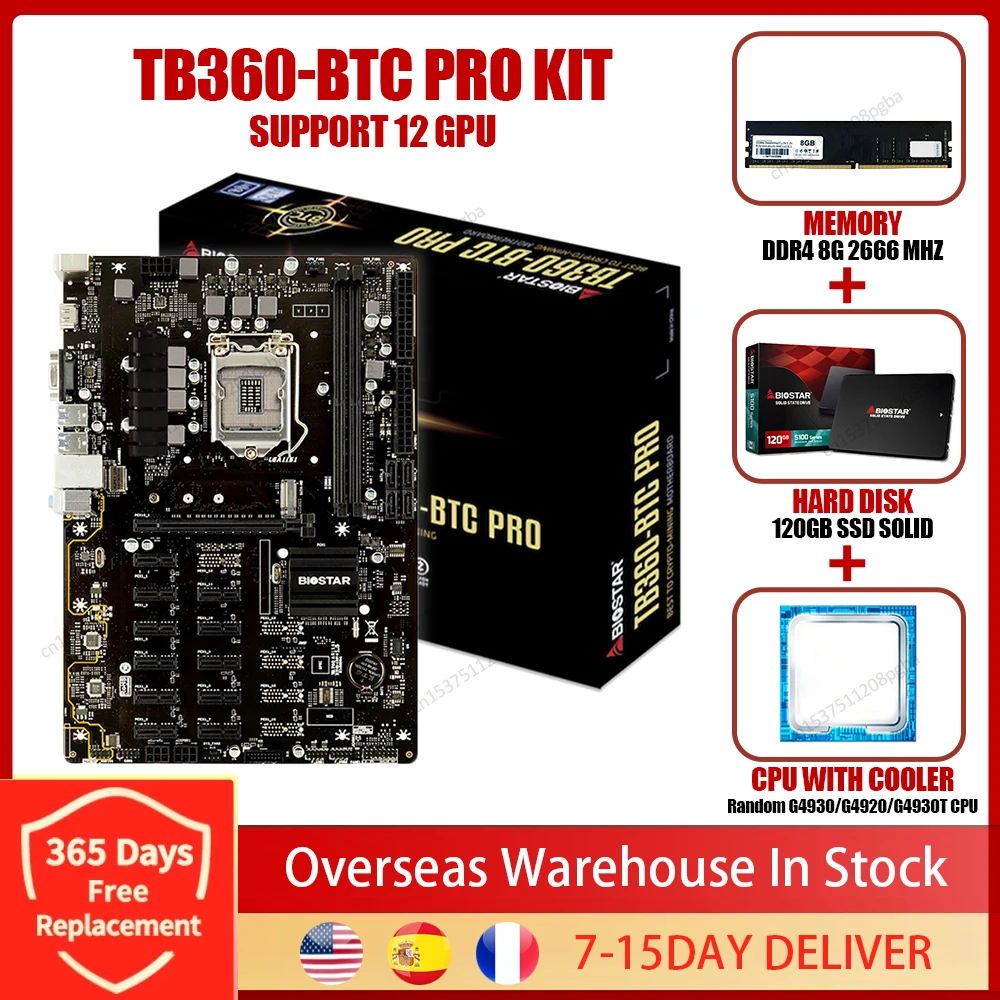Семейная материнская плата для майнинга, 12 x PCIE 3,0, поддержка 12 GPU 8G DDR4/120G SSD/G4930/G4920/G4930T, случайный выбор для ЦП BTC ETH ZEC
Семейная материнская плата для майнинга, 12 x PCIE 3,0, поддержка 12 GPU 8G DDR4/120G SSD/G4930/G4920/G4930T, случайный выбор для ЦП BTC ETH ZEC