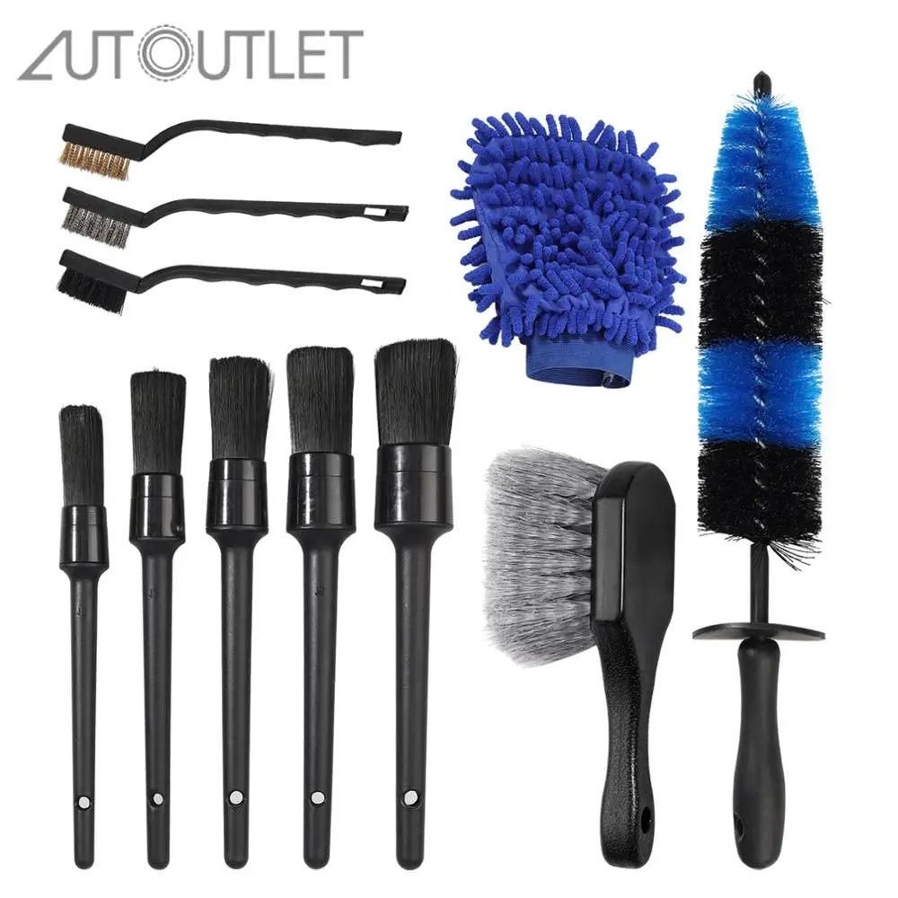 AUTOUTLET 11Pcs Wheel & Tire Brush Car Detailing Kit with Wheel Brush Car Brush Short Handle Tire Brush Wash Mitt for Auto Clean
AUTOUTLET 11Pcs Wheel & Tire Brush Car Detailing Kit with Wheel Brush Car Brush Short Handle Tire Brush Wash Mitt for Auto Clean