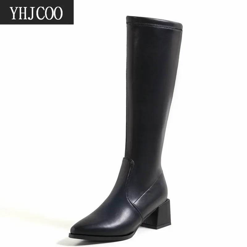 2021 New Plus Big Size 47 Women Boots Autumn Winter Comfort Square High Quality Soft Black Mid Calf Boots Fashion Woman's Shoes
2021 New Plus Big Size 47 Women Boots Autumn Winter Comfort Square High Quality Soft Black Mid Calf Boots Fashion Woman's Shoes