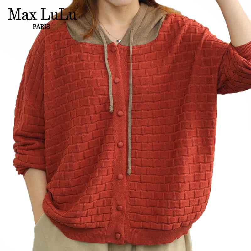 Max LuLu Fashion 2021 Autumn Womens Loose Casual Sweaters European Style Ladies Hooded Design Cardigans Vintage Elegant Clothes
Max LuLu Fashion 2021 Autumn Womens Loose Casual Sweaters European Style Ladies Hooded Design Cardigans Vintage Elegant Clothes