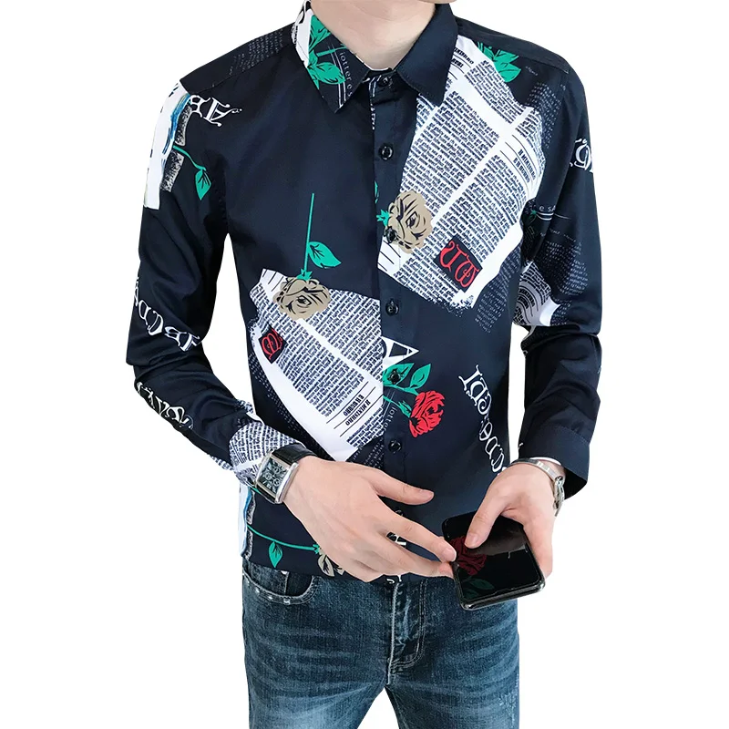 Black/White Spring New 2021 Long Sleeve Men Clothing Floral Shirt Tuxedo Simple All Match Slim Fit Casual Blouse Homme 3XL-M Hot
Black/White Spring New 2021 Long Sleeve Men Clothing Floral Shirt Tuxedo Simple All Match Slim Fit Casual Blouse Homme 3XL-M Hot