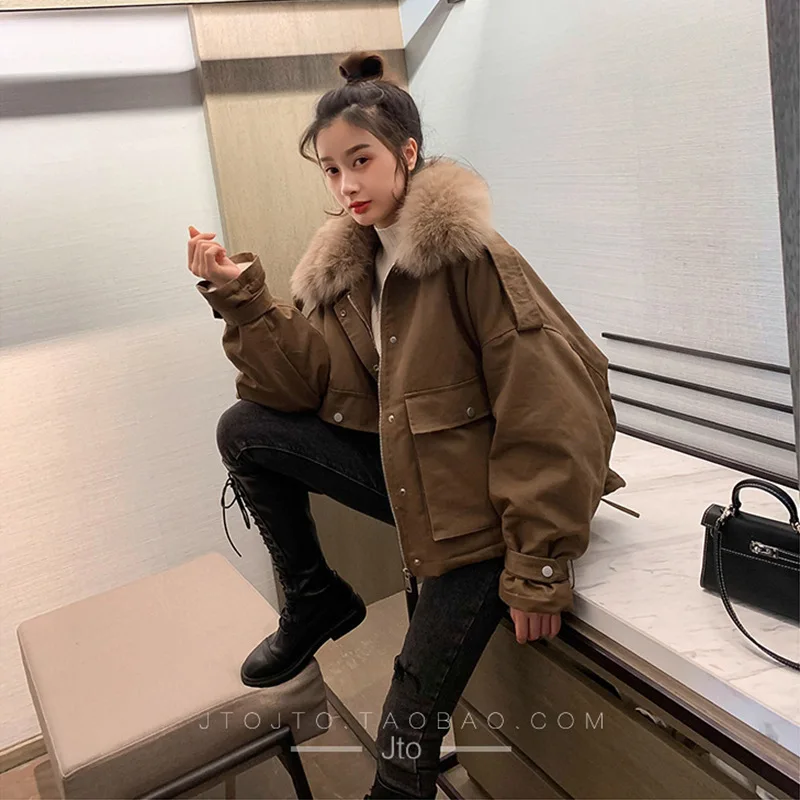 cotton 2020 padded women's imitation rabbit hair work clothes school to overcome loose and thin cotton padded jacket
cotton 2020 padded women's imitation rabbit hair work clothes school to overcome loose and thin cotton padded jacket