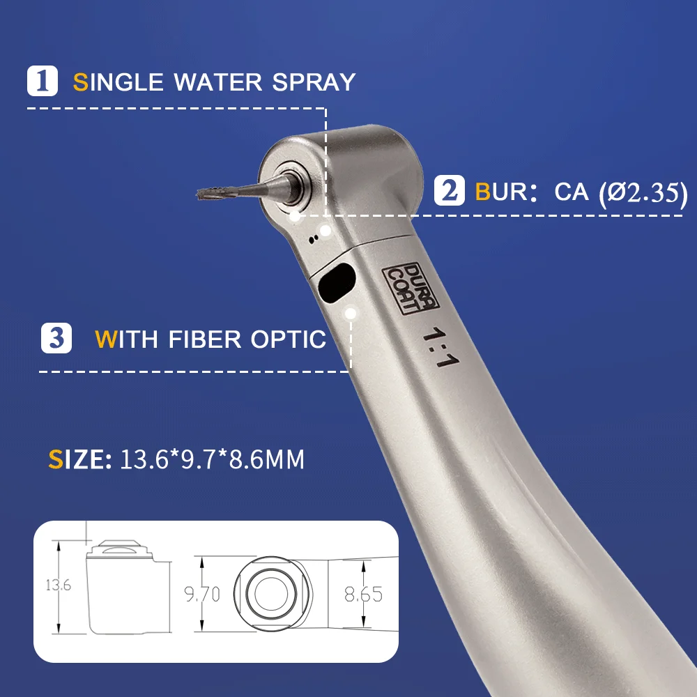1:1 Low Speed Contra Angle Handpiece With Push Button Ti Max X25/X25L Dental High Speed Polishing Equipment
1:1 Low Speed Contra Angle Handpiece With Push Button Ti Max X25/X25L Dental High Speed Polishing Equipment
