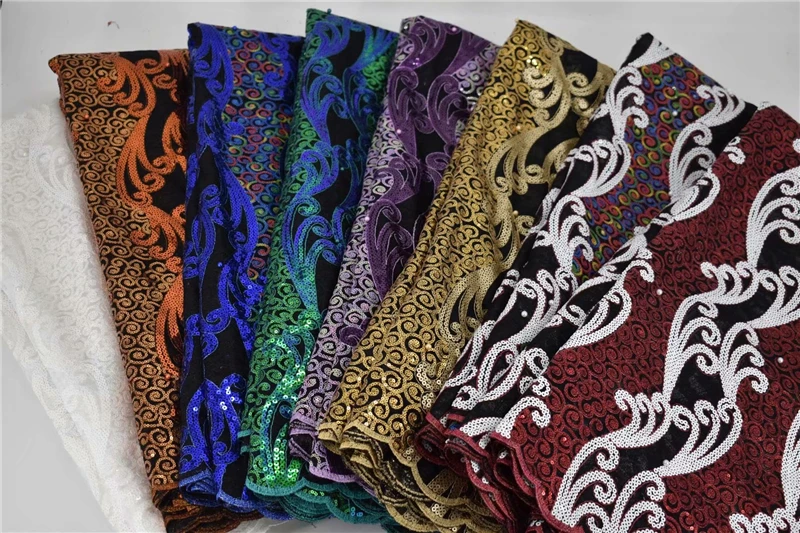 Alisa latest nigerian sequins lace fabric 2020 high quality embroidery african mesh laces french fabrics 5 yards/piece for women
Alisa latest nigerian sequins lace fabric 2020 high quality embroidery african mesh laces french fabrics 5 yards/piece for women