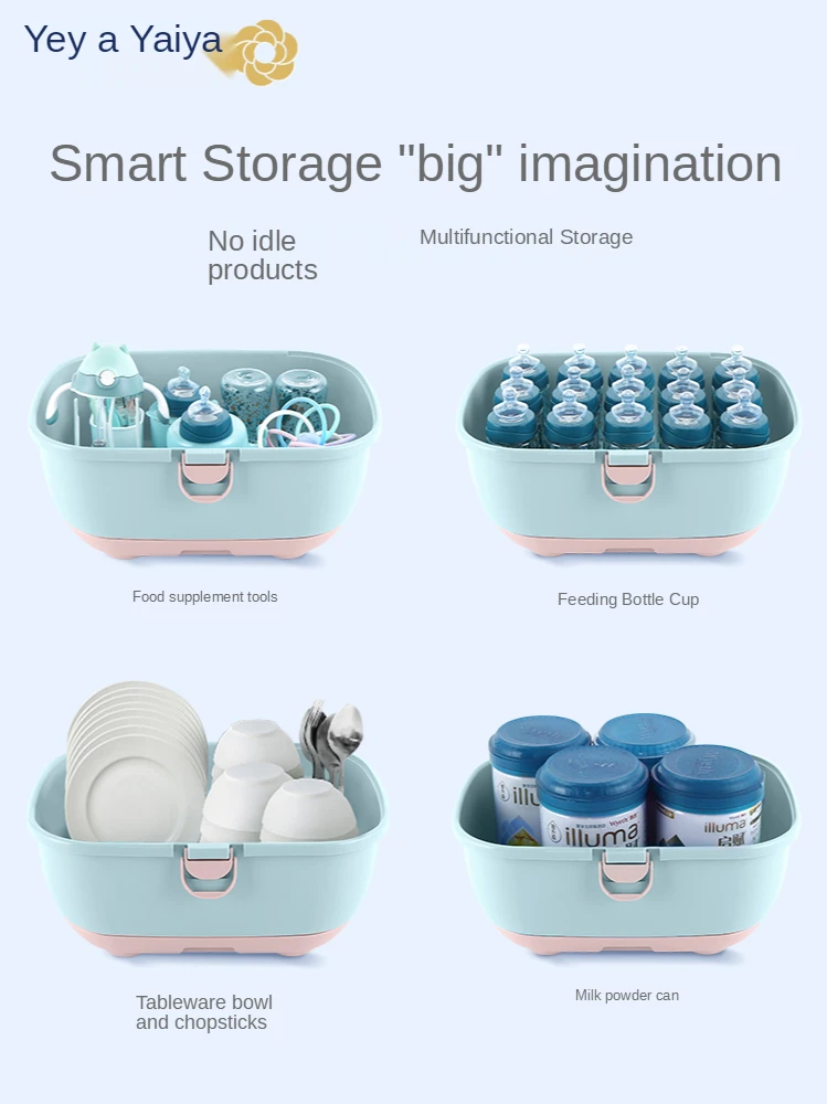 Storage Box Storage Box Baby Small Dustproof Tableware with Lid Drying Draining Storage Rack
Storage Box Storage Box Baby Small Dustproof Tableware with Lid Drying Draining Storage Rack
