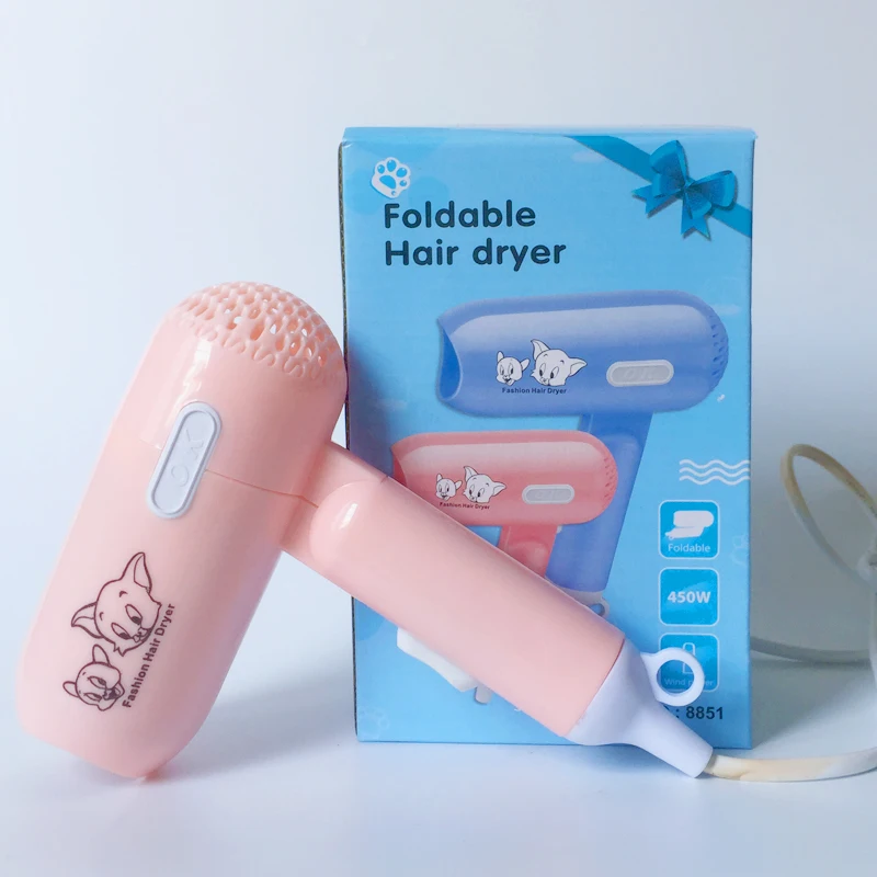 fan Mini hair dryer for students Cartoon Female classmate's favorite small power wind does not damage the hair Can fold 450W
fan Mini hair dryer for students Cartoon Female classmate's favorite small power wind does not damage the hair Can fold 450W