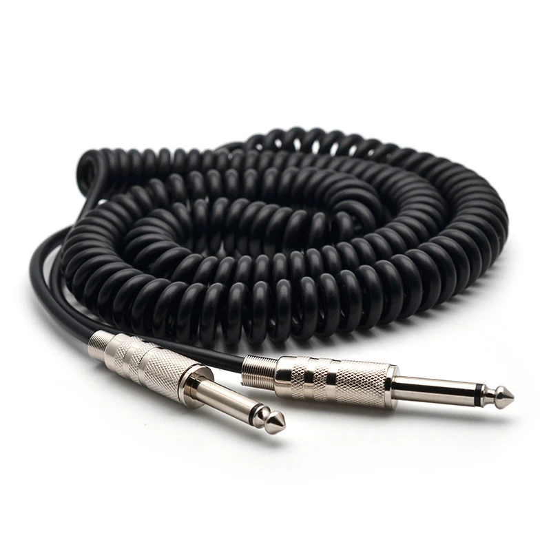 Guitar Spring Cable 6.35/6.5 Guitar Bass Audio Cable Shield Wire 5M For Connecting the Sound of the Electric Guitar
Guitar Spring Cable 6.35/6.5 Guitar Bass Audio Cable Shield Wire 5M For Connecting the Sound of the Electric Guitar