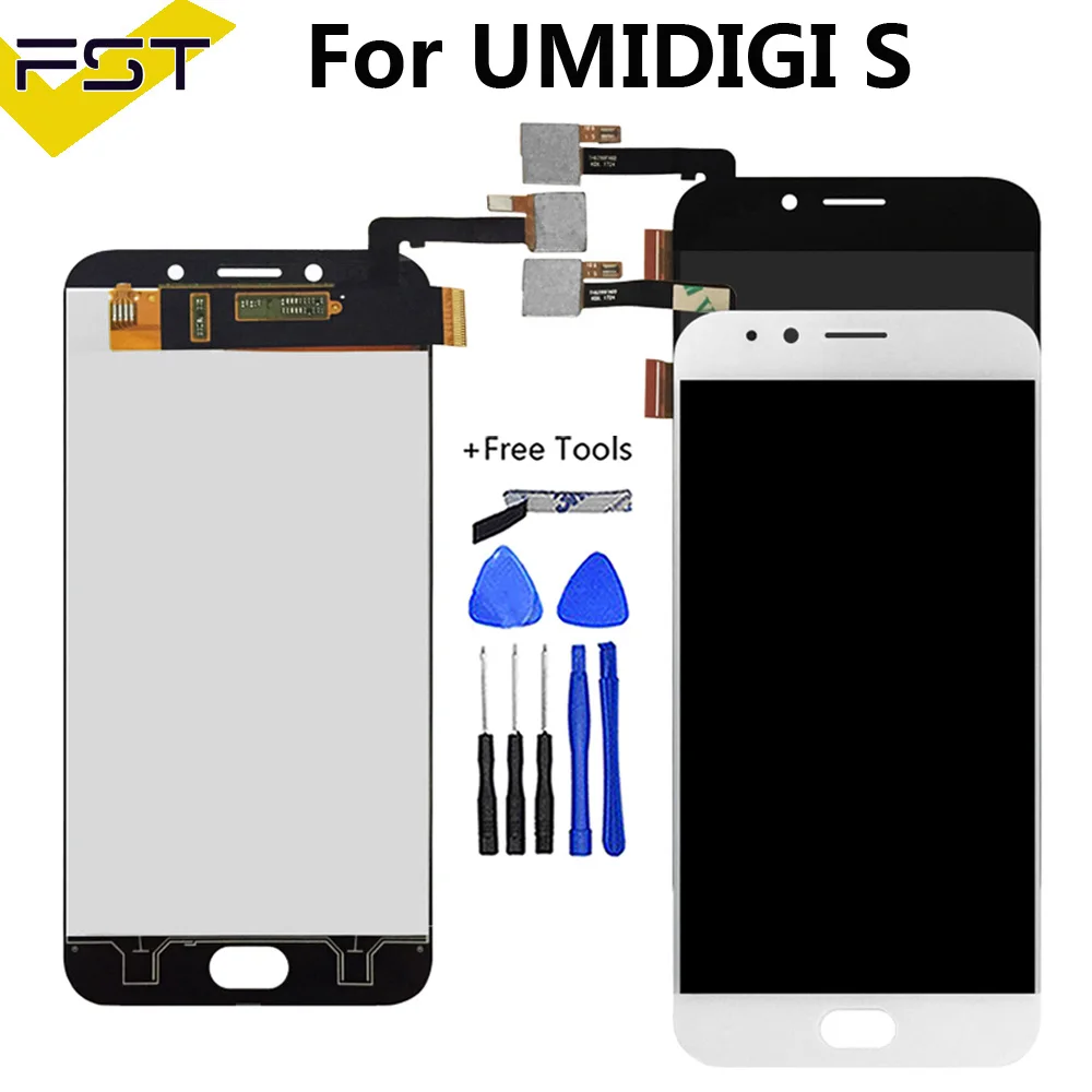 

For UMIDIGI S LCD Display With Touch Screen Digitizer 100% Tested High Quality Replacement LCD Screen For UMI S + Tools