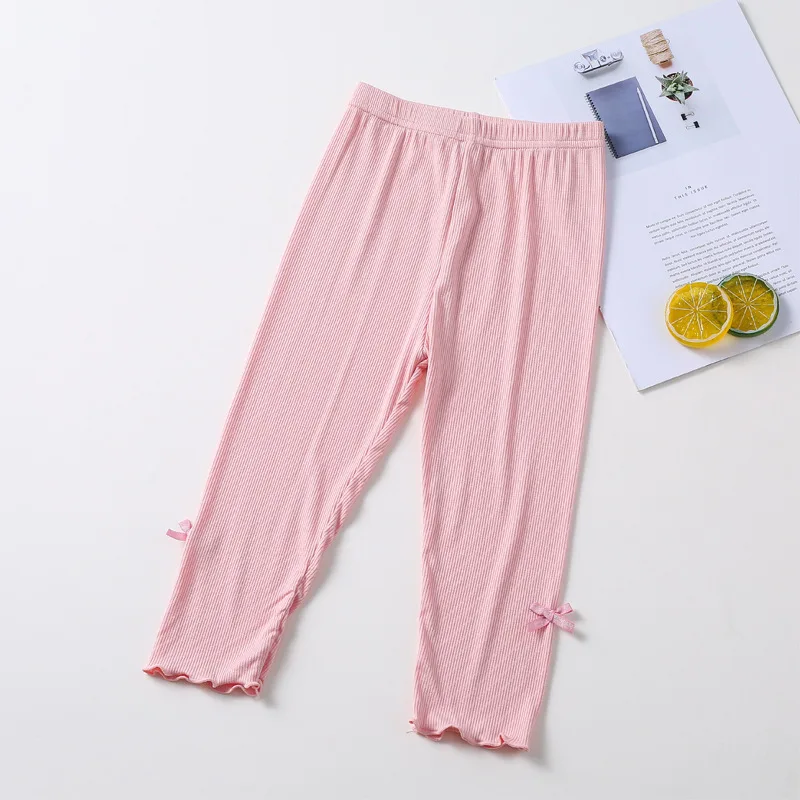 Girls' Seven-point Leggings Summer Thin Outer Wear Trousers Western Style Modal Cotton Bow Kids Pants
Girls' Seven-point Leggings Summer Thin Outer Wear Trousers Western Style Modal Cotton Bow Kids Pants