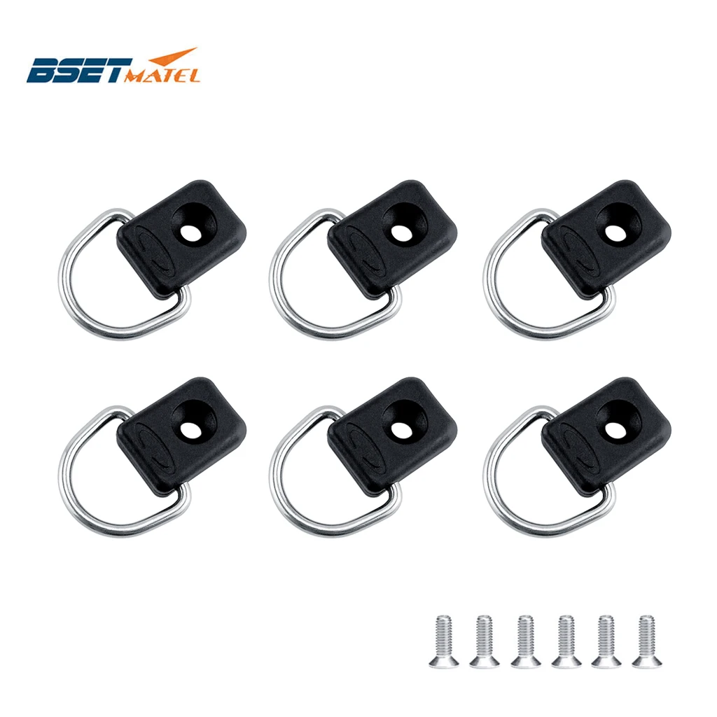 6PCS Kayak D Rings Fitting Outfitting Fishing Rigging Bungee Kit Accessory Boat Canoe Rowing Deck Loop Mounting Tie Down Kit
6PCS Kayak D Rings Fitting Outfitting Fishing Rigging Bungee Kit Accessory Boat Canoe Rowing Deck Loop Mounting Tie Down Kit