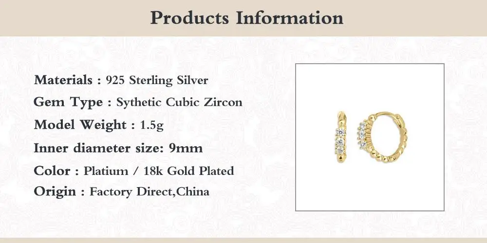 Aide Earrings for Women 2020 Round Beads Zircon Hoop Earrings 925 Sterling Silver Luxury Pendientes Fine Jewelry For Ladies
Aide Earrings for Women 2020 Round Beads Zircon Hoop Earrings 925 Sterling Silver Luxury Pendientes Fine Jewelry For Ladies