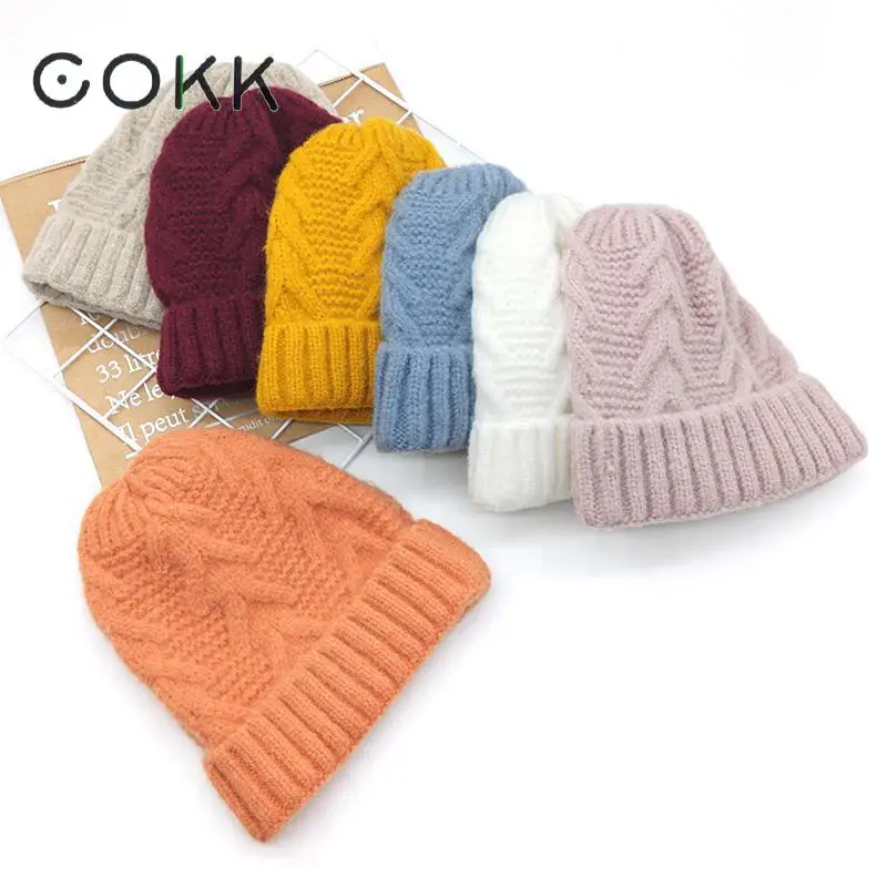 COKK Wool Hat Skullie Beanie Winter Hat For Women Girl 's Hat Female Cap Thickened Warm Bonnet Ear Protect Knitted Stretch Hats
COKK Wool Hat Skullie Beanie Winter Hat For Women Girl 's Hat Female Cap Thickened Warm Bonnet Ear Protect Knitted Stretch Hats