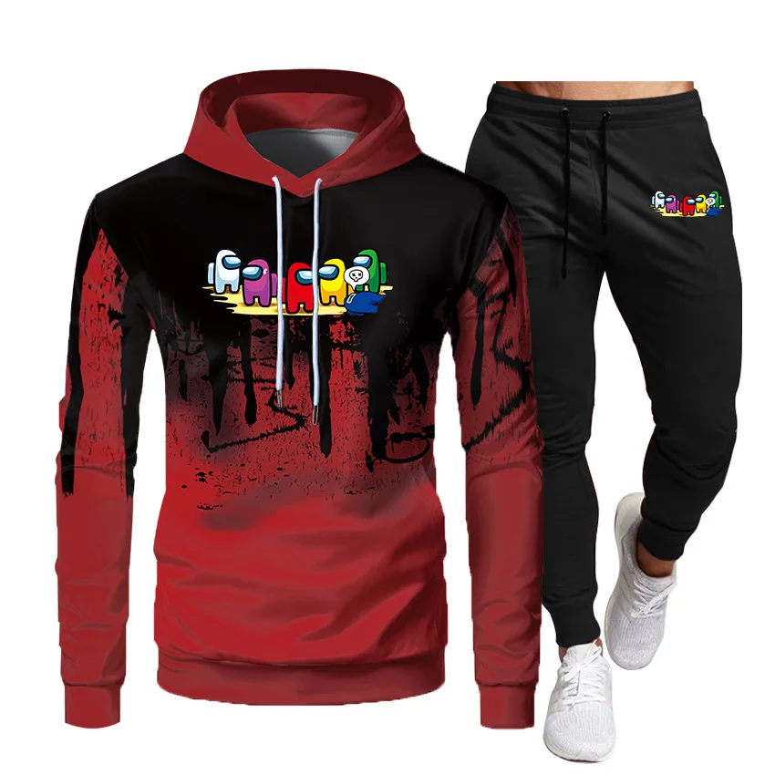 Autumn Casual Fitness sportswear men hoodies sweatshirts 2 piece sets Anime games printed Fashion hoody Harajuku Streetwear suit
Autumn Casual Fitness sportswear men hoodies sweatshirts 2 piece sets Anime games printed Fashion hoody Harajuku Streetwear suit