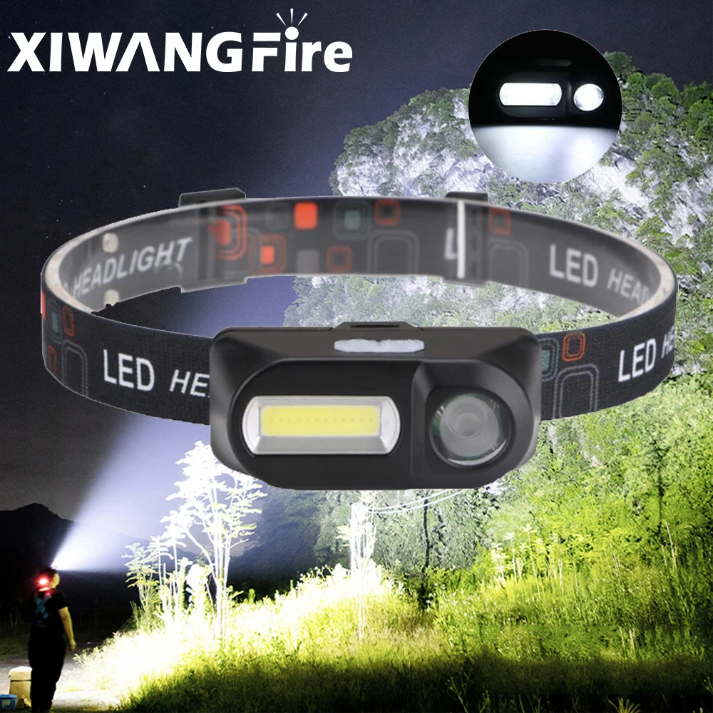 Portable Mini XPE + COB LED Headlamp USB Rechargeable Headlight Camping Riding Fishing Head Lamps Lantern Waterproof Flashlight
Portable Mini XPE + COB LED Headlamp USB Rechargeable Headlight Camping Riding Fishing Head Lamps Lantern Waterproof Flashlight