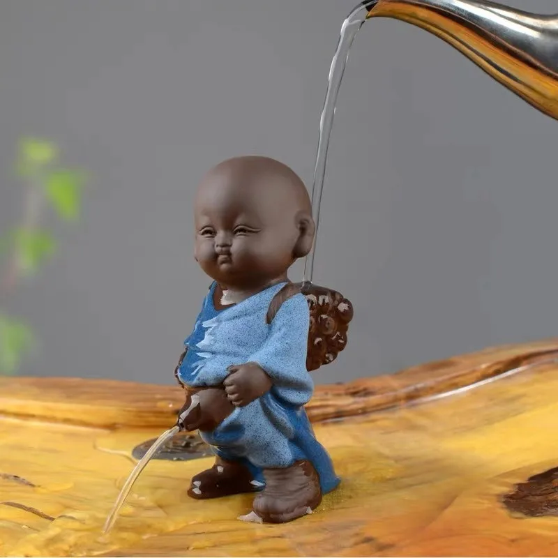 Creative Ceramics Tea Pets Ornament Buddha Figurines Little Monk Yixing Baby Boy Spray Pee Tea Table Home Decoration Crafts
Creative Ceramics Tea Pets Ornament Buddha Figurines Little Monk Yixing Baby Boy Spray Pee Tea Table Home Decoration Crafts