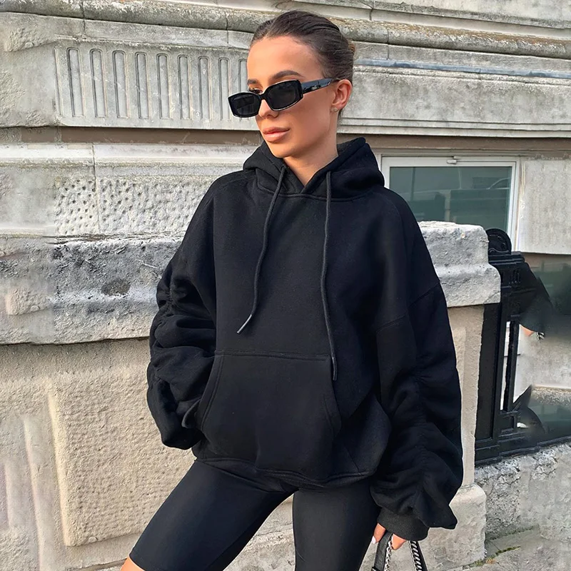 Fashion Women Winter Warm Loose Sweatshirts Autumn Casual Pullovers Drop Shoulder Hoodies Ruched Long Sleeve Hooded Casual Tops
Fashion Women Winter Warm Loose Sweatshirts Autumn Casual Pullovers Drop Shoulder Hoodies Ruched Long Sleeve Hooded Casual Tops