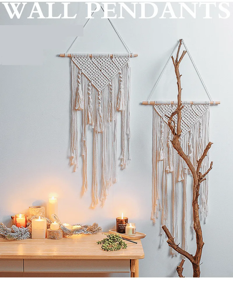 Hanging Wall Tapestry Tassel Pattern Background Bedroom Home Decoration Hand Knitting Creative Ornaments Nordic Bohemian Style
Hanging Wall Tapestry Tassel Pattern Background Bedroom Home Decoration Hand Knitting Creative Ornaments Nordic Bohemian Style