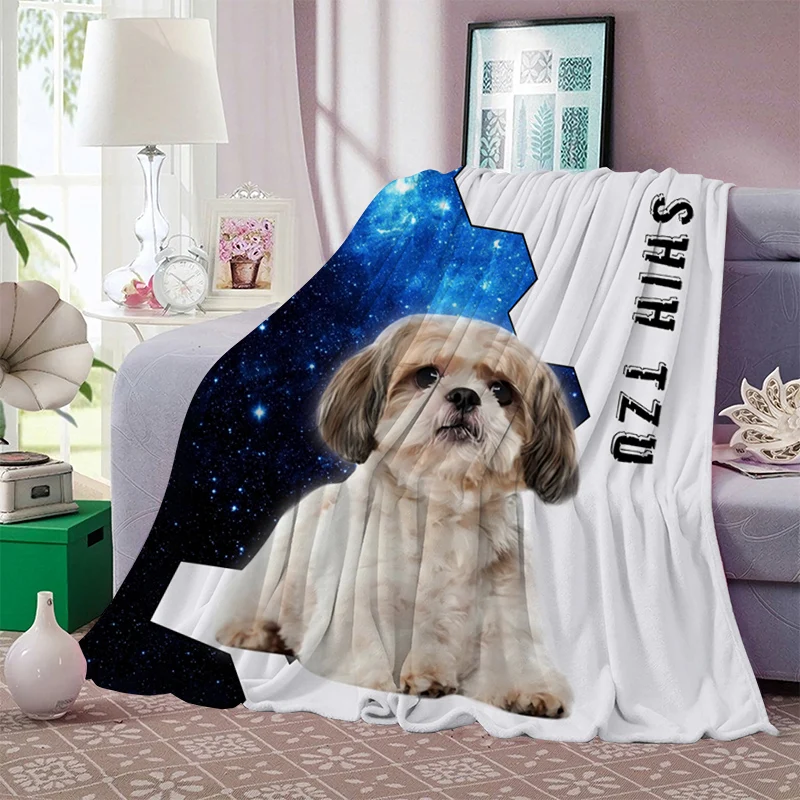 CLOOCL животные Shih Tzu собака фланелевое одеяло 3D печать детская фотография домашняя жизнь туризм Пикник путешествия мечта плед одеяло s
CLOOCL животные Shih Tzu собака фланелевое одеяло 3D печать детская фотография домашняя жизнь туризм Пикник путешествия мечта плед одеяло s