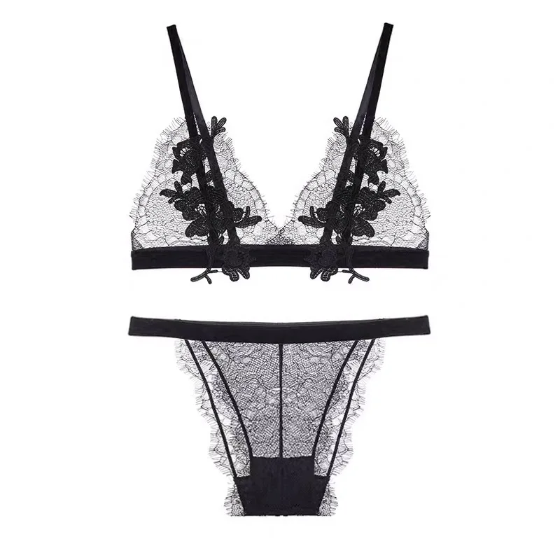Maison Gabrielle French Leaver Lace Triangle Bralette And Thong Lingerie Set Wireless Bra Panties Women Underwear Sexy unpadded
Maison Gabrielle French Leaver Lace Triangle Bralette And Thong Lingerie Set Wireless Bra Panties Women Underwear Sexy unpadded
