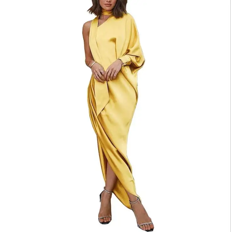 Elegant Yellow Womens One Shoulder Casual Loose Split Long Maxi Beach Long Dress Vintage Asymmetrical Solid Elegant Autumn Dress
Elegant Yellow Womens One Shoulder Casual Loose Split Long Maxi Beach Long Dress Vintage Asymmetrical Solid Elegant Autumn Dress
