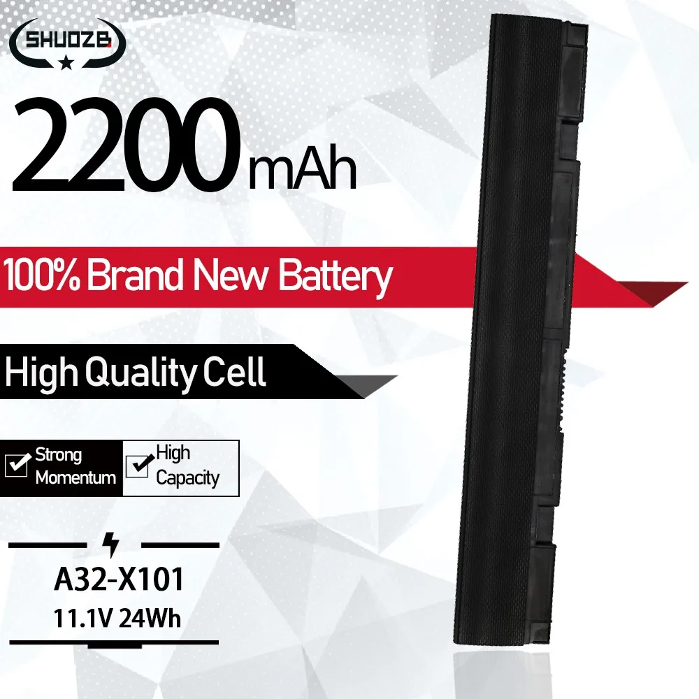 Новая аккумуляторная батарея для ноутбука Φ для Asus Φ для EEE PC X101 X101C X101CH X101H Series 3 Cells 11,1 V 2200mAh
Новая аккумуляторная батарея для ноутбука Φ для Asus Φ для EEE PC X101 X101C X101CH X101H Series 3 Cells 11,1 V 2200mAh