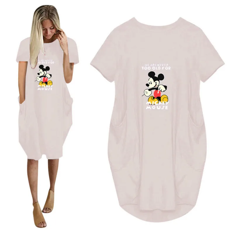 Summer Disney Women Loose Dresses Mickey Print Short-Sleeved Dress Plus Size Loose Robes Femme Party Casual Vestidoes Streetwear
Summer Disney Women Loose Dresses Mickey Print Short-Sleeved Dress Plus Size Loose Robes Femme Party Casual Vestidoes Streetwear