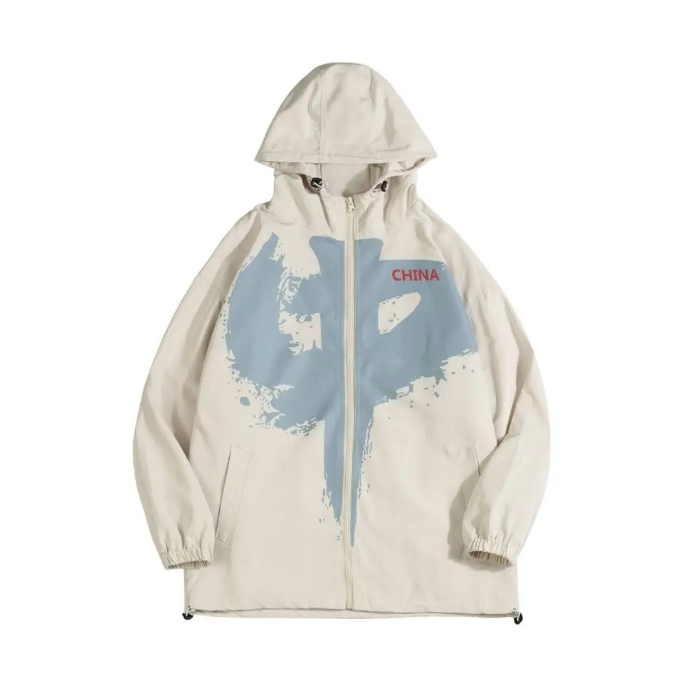 2021 Spring Autumn Men Women Oversize Zipper Jacket Chinese Character Print Hooded Coat Fashion Chic Casual Loose Outwear
2021 Spring Autumn Men Women Oversize Zipper Jacket Chinese Character Print Hooded Coat Fashion Chic Casual Loose Outwear