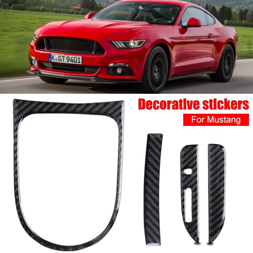 Carbon Fiber Car Interior Gear Shift Panel Trim Cover For Ford Mustang 2015-2018 Center Console Frame Decoration Car Stickers
Carbon Fiber Car Interior Gear Shift Panel Trim Cover For Ford Mustang 2015-2018 Center Console Frame Decoration Car Stickers
