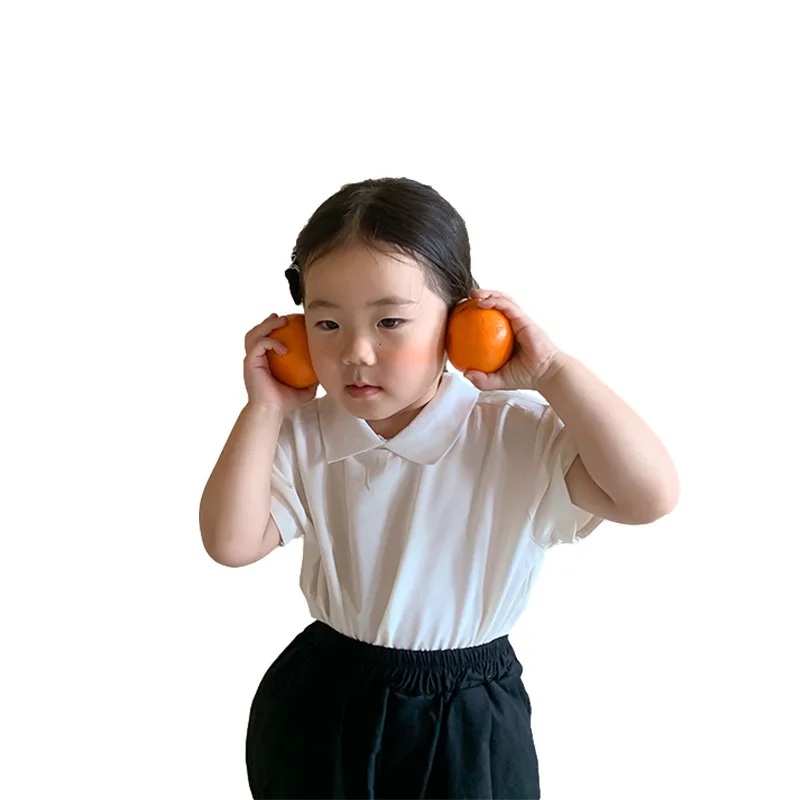 Children's 2021 Summer Clothing Korean Girls' White Shirt Ice Silk Short Sleeve Top
Children's 2021 Summer Clothing Korean Girls' White Shirt Ice Silk Short Sleeve Top