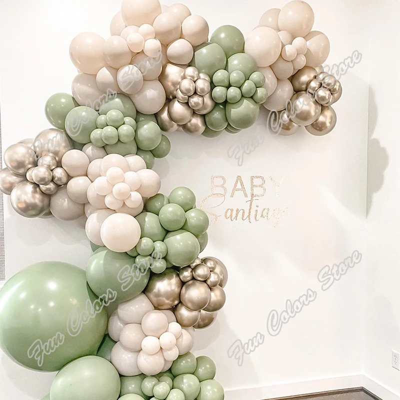 186cs Avocado Green Memorial Day Party Arch Backdrop Baby Shower Event Celebration Doubled Cream Peach Birthday Balloons Garland
186cs Avocado Green Memorial Day Party Arch Backdrop Baby Shower Event Celebration Doubled Cream Peach Birthday Balloons Garland